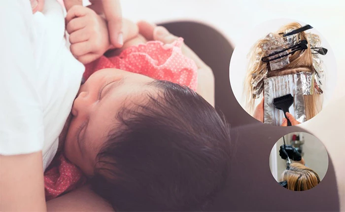 Cho con bú nhuộm tóc có sao không