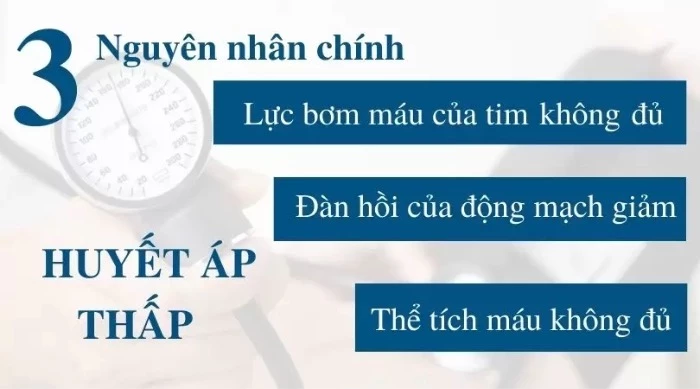 Nguyên nhân huyết áp thấp