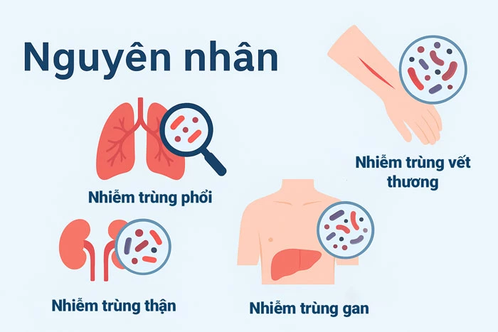 Nguyên nhân gây sốc nhiễm trùng