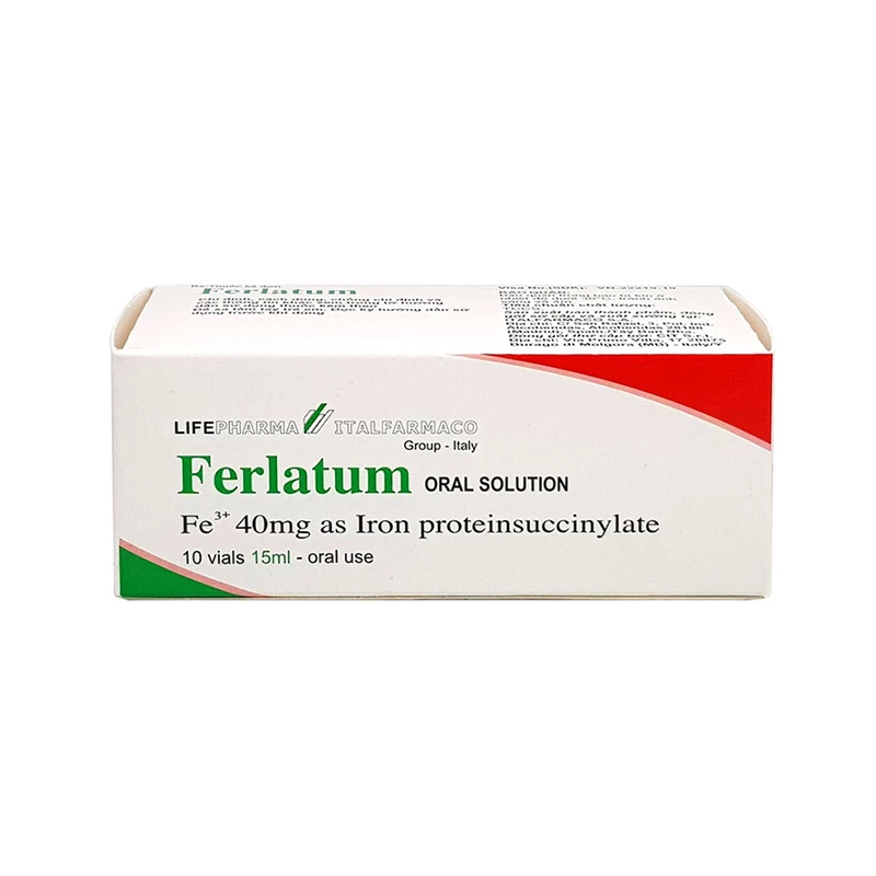 Sắt Ferlatum 800mg - Điều trị thiếu máu do thiếu sắt