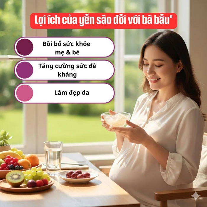Lợi ích của yến sào đối với bà bầu