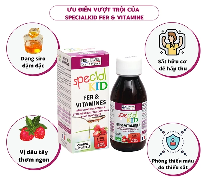 Sắt hữu cơ Special Kid Fer & Vitamines