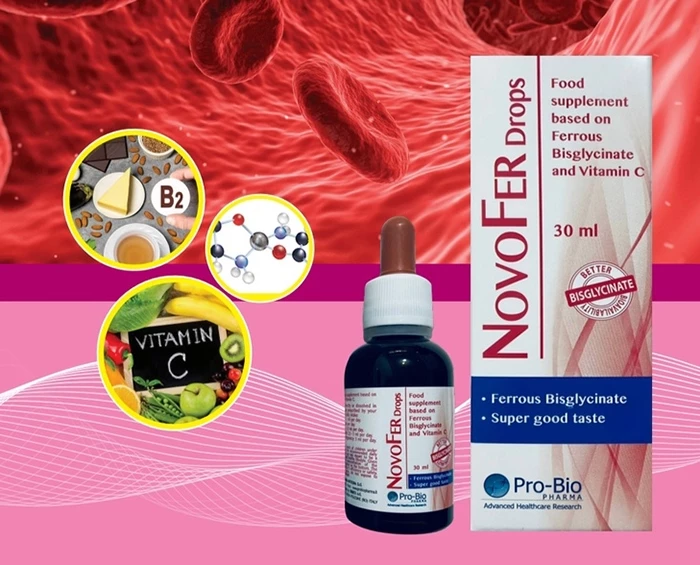 Sắt hữu cơ Novofer Drops