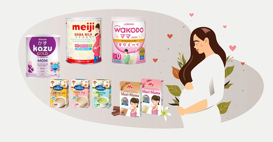 Review 5 sữa bầu Nhật tốt được các mẹ tin dùng năm 2024
