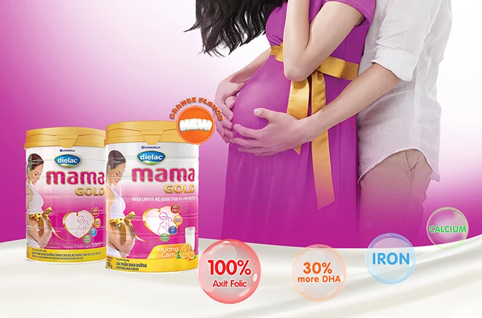 Sữa tăng cân cho thai nhi Dielac Mama Gold
