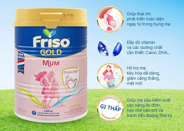 Sữa tăng cân cho thai nhi Friso Mum Gold