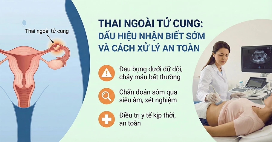 Thai ngoài tử cung: Dấu hiệu nhận biết sớm và cách xử lý an toàn