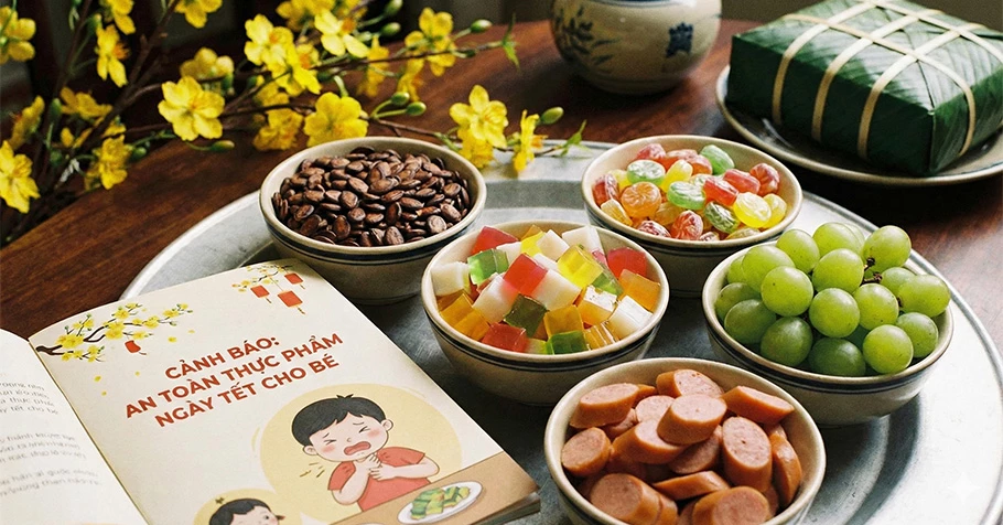 Cảnh báo những thực phẩm ngày Tết dễ gây hóc nghẹn cho trẻ nhỏ