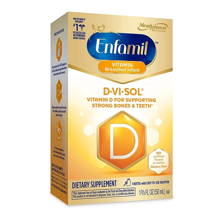 Enfamil D-Vi-Sol giúp bổ sung lượng vitamin D3 bị thiếu hụt ở trẻ sơ sinh.