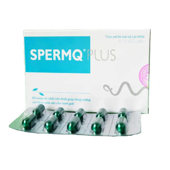 Spermq Plus giúp bổ sung các chất cần thiết tăng cường sức khỏe sinh sản cho nam giới.