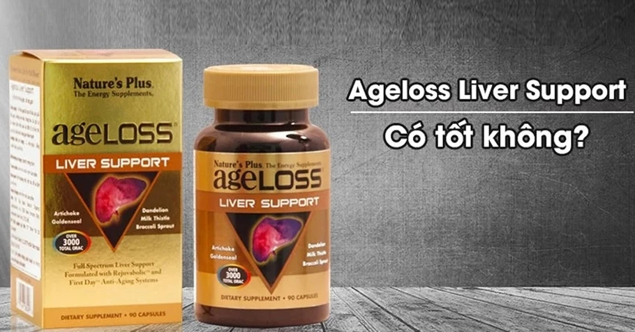 Review Ageloss Liver Support có tốt không, mua ở đâu, giá bao nhiêu