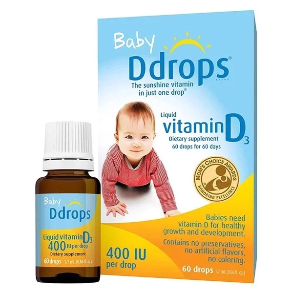 Baby Drops bổ sung Vitamin D3 được thiết kế dành riêng cho trẻ từ 0-1 tuổi.