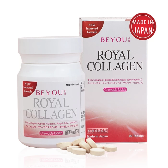 Beyou Royal Collagen bào chế dưới dạng viên ngậm thơm ngon dễ uống.