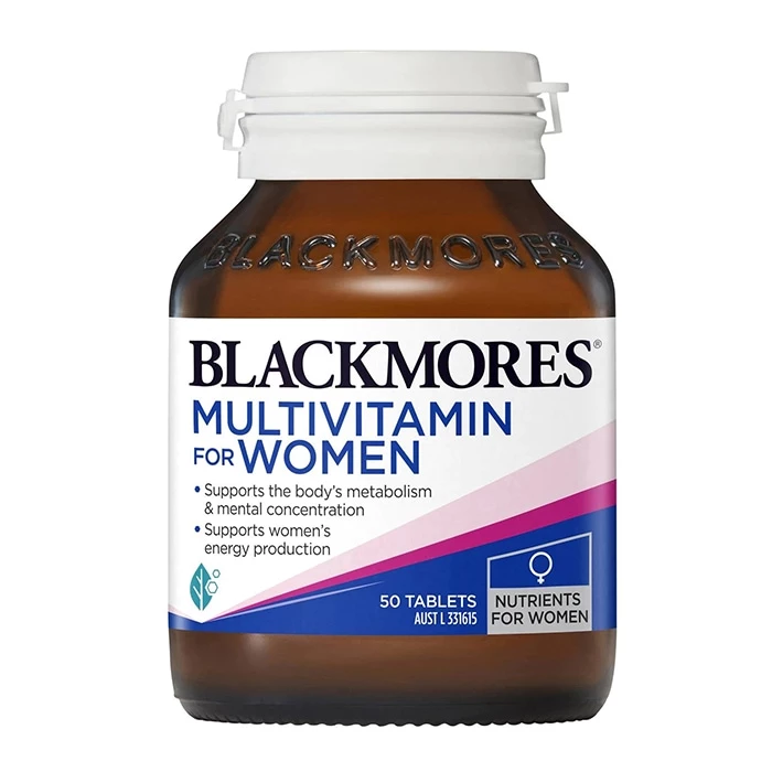 Blackmores Blackmores Multivitamin for Women giúp giảm căng thẳng, mệt mỏi, sảng khoái tinh thần.
