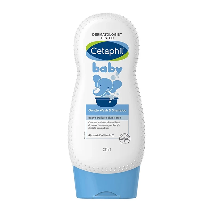 Sữa tắm gội toàn thân cho trẻ sơ sinh Cetaphil Baby Gentle Wash & Shampoo.