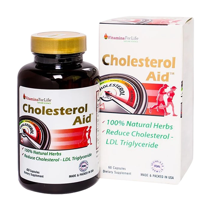 Cholesterol Aid Vitamins For Life viên uống giúp giảm mỡ máu của Mỹ.