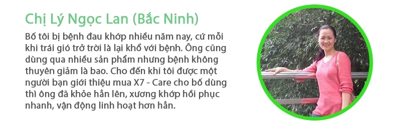  Đánh giá của người dùng về X7 Care số 1