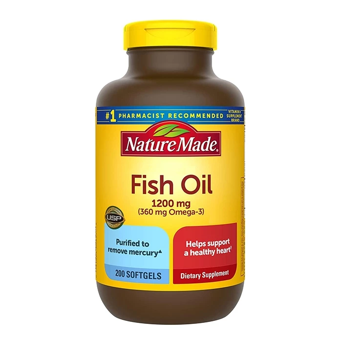 Nature Made Fish Oil 1200mg giúp chống suy nhược cơ thể, giúp ăn ngon ngủ ngon hơn.