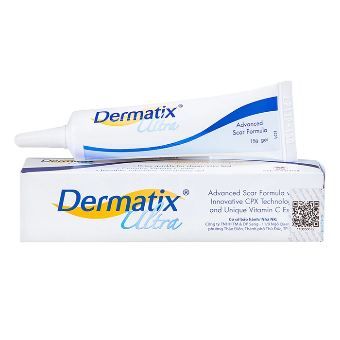Dermatix Ultra giúp làm mờ sẹo và bảo vệ da khỏi tia UVA, UVB.