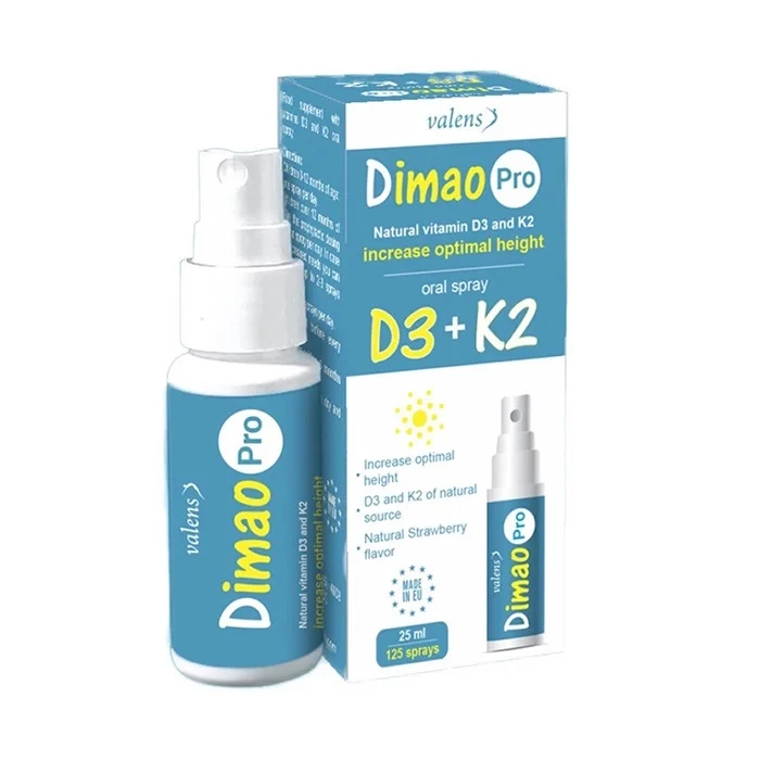 Vitamin Dimao Pro Oral Spray bổ sung D3 K2 cho trẻ dưới dạng xịt