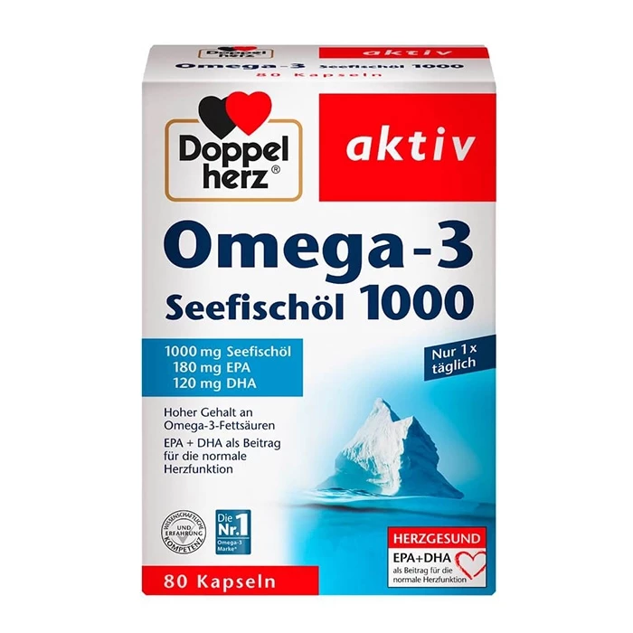 Doppelherz omega 3 seefischöl 1000 sản phẩm của thương hiệu nổi tiếng số 1 tại Đức.