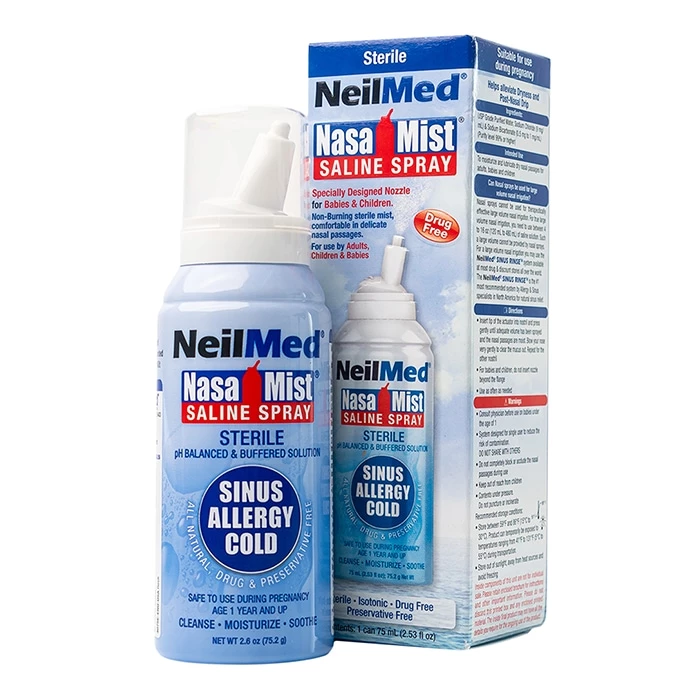 Neilmed Nasamist Saline Spray Isotonic - Dung dịch xịt mũi cho trẻ từ 1 tuổi và người lớn.