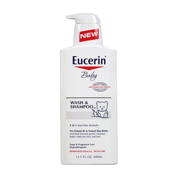 Eucerin Baby Wash & Shampoo - Sữa tắm gội dịu nhẹ dành cho bé.