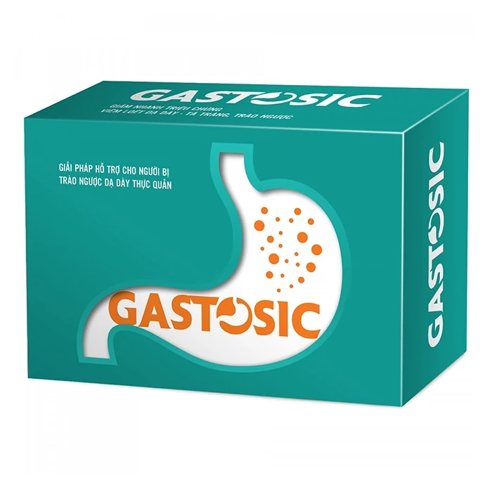 Gastosic hỗ trợ chức năng đường tiêu hóa, giảm trào ngược dạ dày thực quản.
