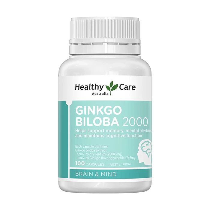 Ginkgo Biloba 2000 đến từ thương hiệu chăm sóc sức khỏe nổi tiếng của Úc – Healthy Care