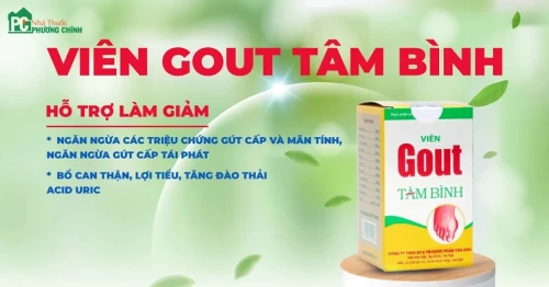 Có những nguyên liệu chính nào được sử dụng để chế biến viên gout Tâm Bình?
