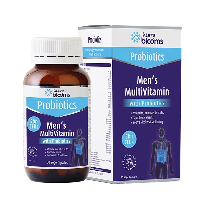 Henry Blooms Men's Multivitamin With Probiotics