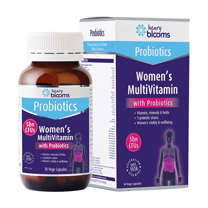 Henry Blooms Women's Multivitamin With Probiotics