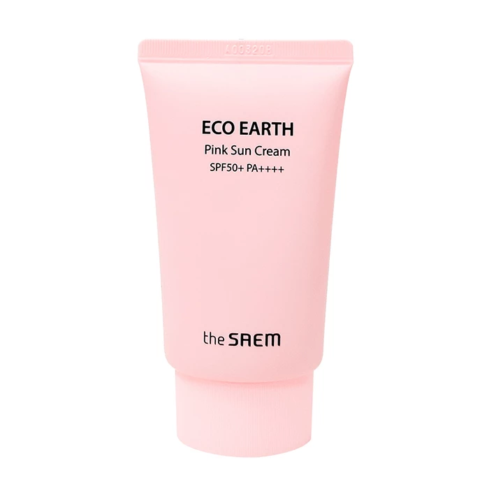 Kem chống nắng The Saem Eco Earth Pink Sun Cream SPF50+/PA++++.