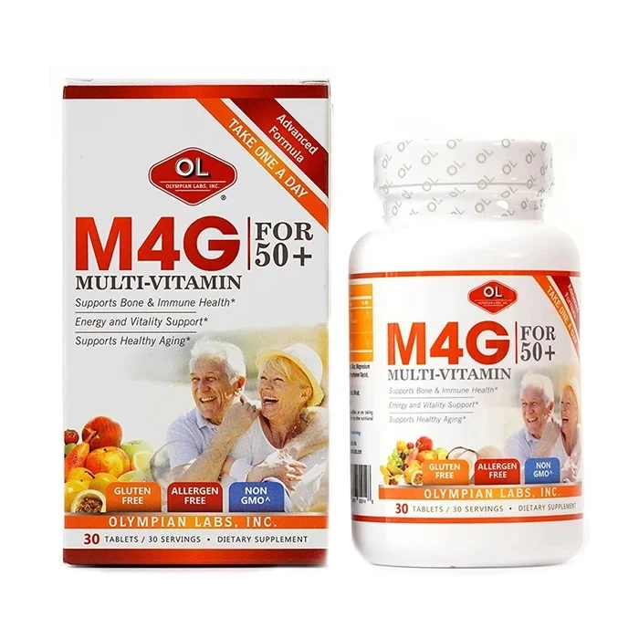 M4G Multi-Vitamin For 50+ vitamin tổng hợp cho người già trên 50 tuổi của Mỹ.