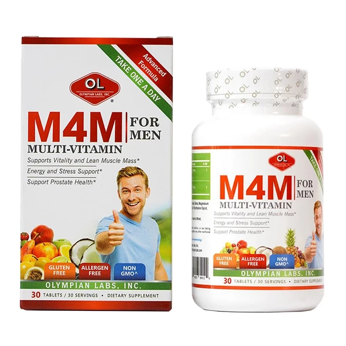 M4M Multi-Vitamin For Men giúp nâng cao sức khỏe, tăng sức đề kháng.