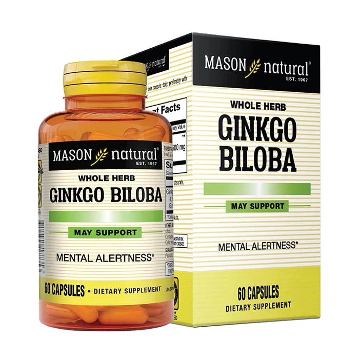 Mason Natural Ginkgo Biloba giúp đẩy lùi triệu chứng đau đầu, tăng tuần hoàn máu não