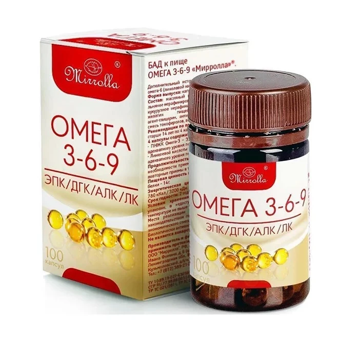  Mirrolla Omega 3 6 9 viên bổ sung Omega 369 của Nga.