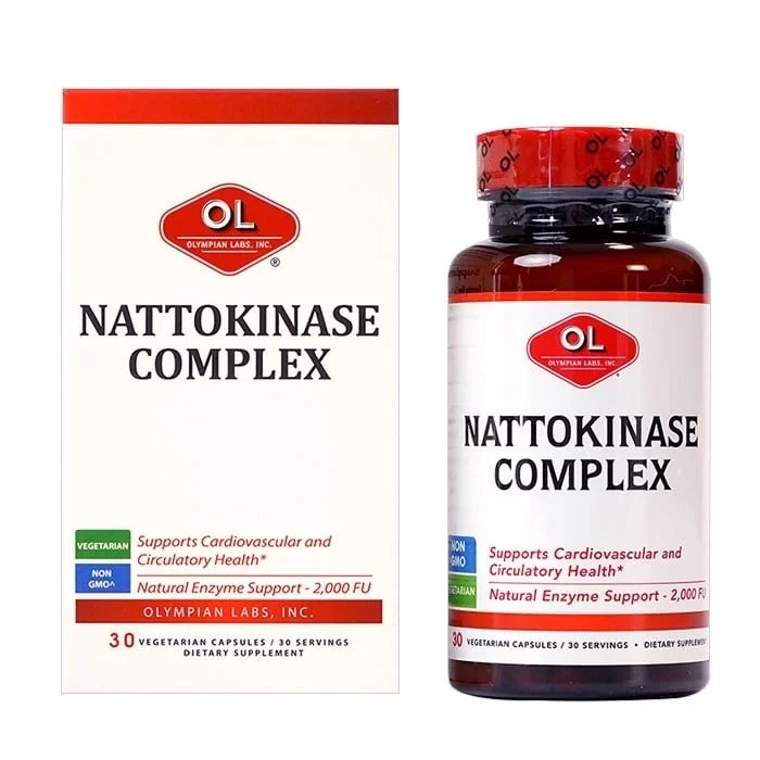  Nattokinase Complex Olympian Labs hỗ trợ phòng ngừa đột quỵ.