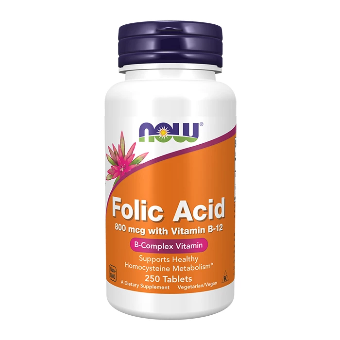 Now folic acid bổ sung acid folic cùng với vitamin B12 cho phụ nữ mang thai.