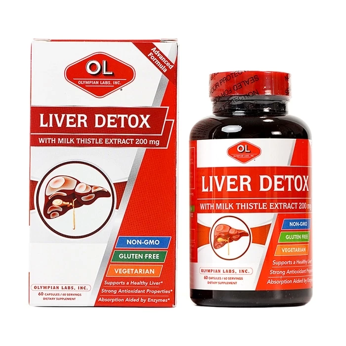 Olympian Labs Liver Detox hỗ trợ giải độc gan, hạ men gan và trẻ hóa gan.