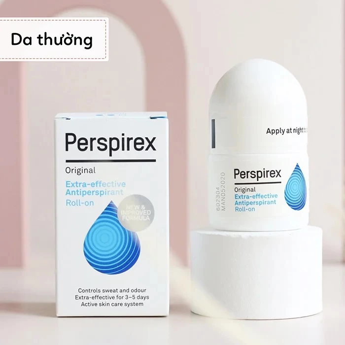 Perspirex Original Roll On giúp ngăn tiết mồ hôi hiệu quả trong suốt nhiều ngày liền.