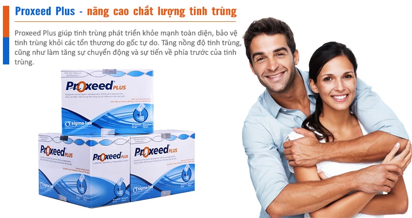 Proxeed Plus hỗ trợ nâng cao chất lượng tinh trùng.