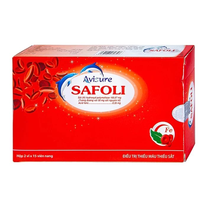 Avisure Safoli giúp ngăn ngừa thiếu máu do thiếu sắt của thai phụ.