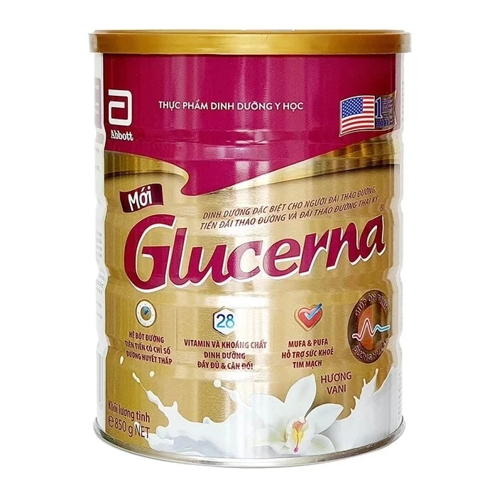 Sữa Glucerna - Dinh dưỡng đặc biệt cho người đái tháo đường.