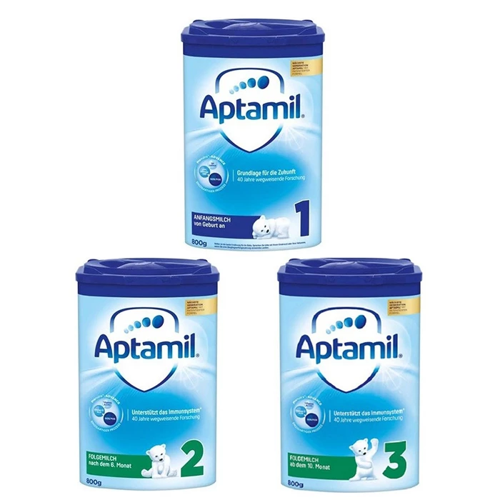 Sữa Aptamil của Đức cũng là một trong những trong mỗi dòng sản phẩm sữa hùn bé xíu trở nên tân tiến độ cao chất lượng tốt theo đuổi từng tiến độ.
