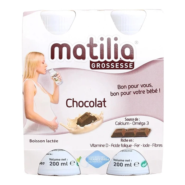 Sữa bầu Matilia được đóng chai thông minh, sử dụng tiện lợi.