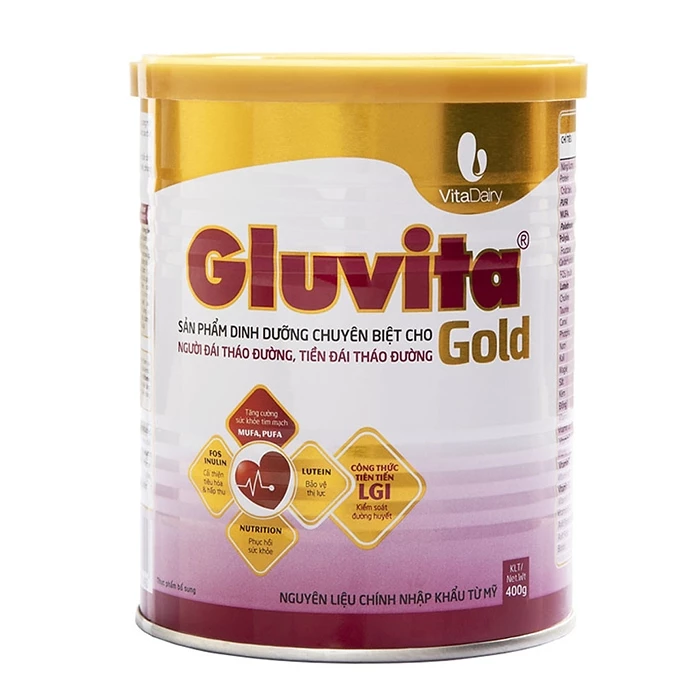 Sữa Gluvita Gold hỗ trợ kiểm soát đường huyết, tăng cường sức khỏe tim mạch.