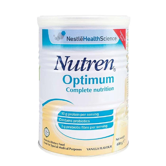 Sữa Nutren Optimum - sữa cho tất cả những người già nua tới từ Thụy Sĩ.
