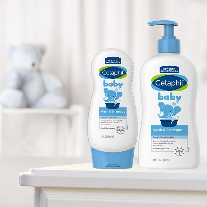 Sữa tắm gội cho bé Cetaphil Baby Gentle Wash & Shampoo.