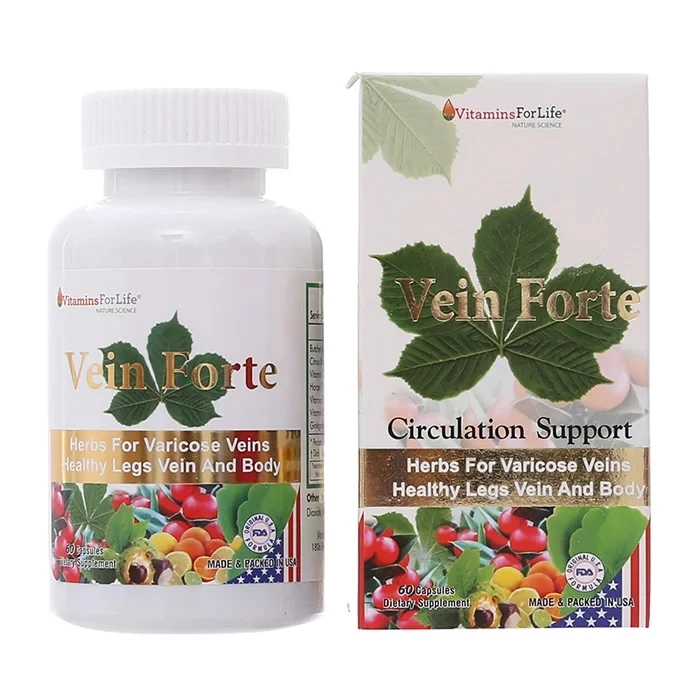 Vein Forte giúp cải thiện lưu thông máu, hỗ trợ phục hồi chức năng hệ tuần hoàn.